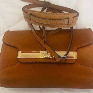 Gucci Tan suede Shoulder Bag